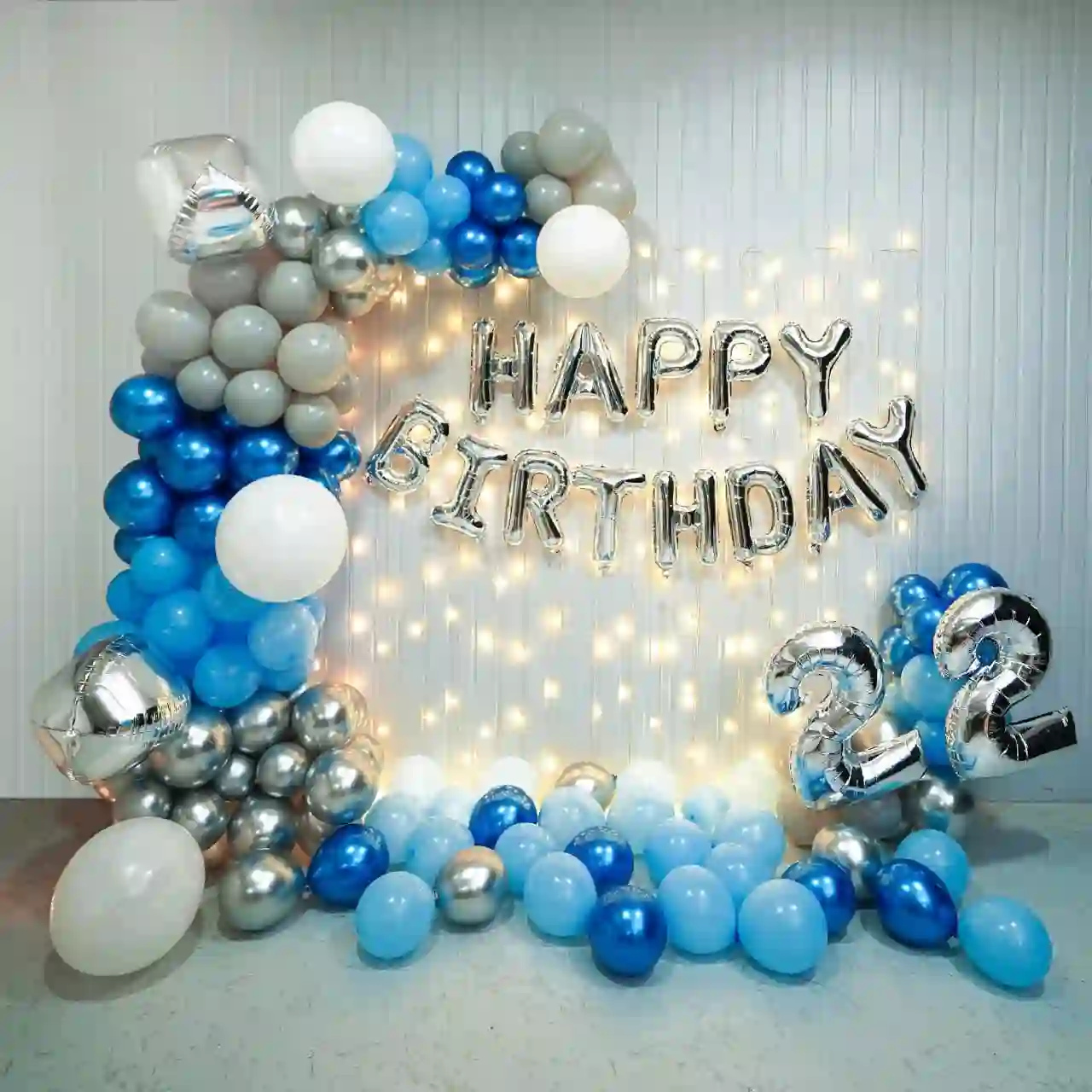 balloon decoration Blue Bliss Birthday Bash
